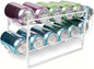 Beverage Dispenser Stand 2 Tier Cans Rack White Countertop Organizer for Party Water Juice