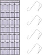 28 Mesh Pockets Hanging Shoe Organizer, Over the Door Shoe Organizer，Closet Storage Holder for Back of Door Storage Holder for Back of Door(White)