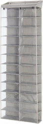 24-Tier Over the Door Shoe Organizer - Hanging Shoe Organizer & Shoe Rack, Polyester & Cotton Shoe Storage, Shoe Organizer for Closet, Space-Saving Over the Door for Bedroom Entry