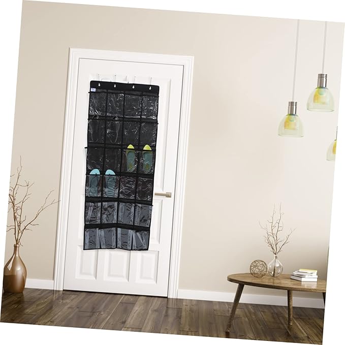 ULTECHNOVO Door Hanging Shoe Storage Bag Non Woven Organizer with Spacious Pockets for Bedroom Multi Purpose Hanging Bag for Shoes Accessories and Items Easy Installation and Strong Design