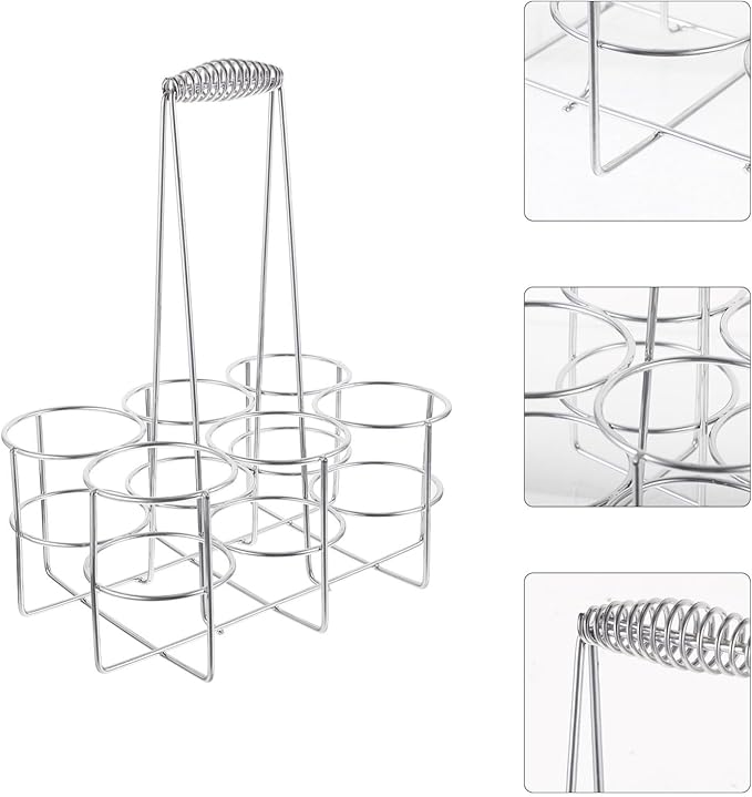 Slot Metal Beer Can Holder Convenient Can Organizer for Restaurants Bars and Home Use Sturdy Construction Portable Design for Easy Carrying