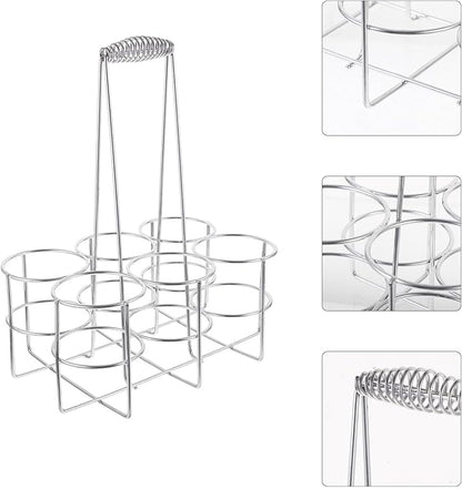 Slot Metal Beer Can Holder Convenient Can Organizer for Restaurants Bars and Home Use Sturdy Construction Portable Design for Easy Carrying