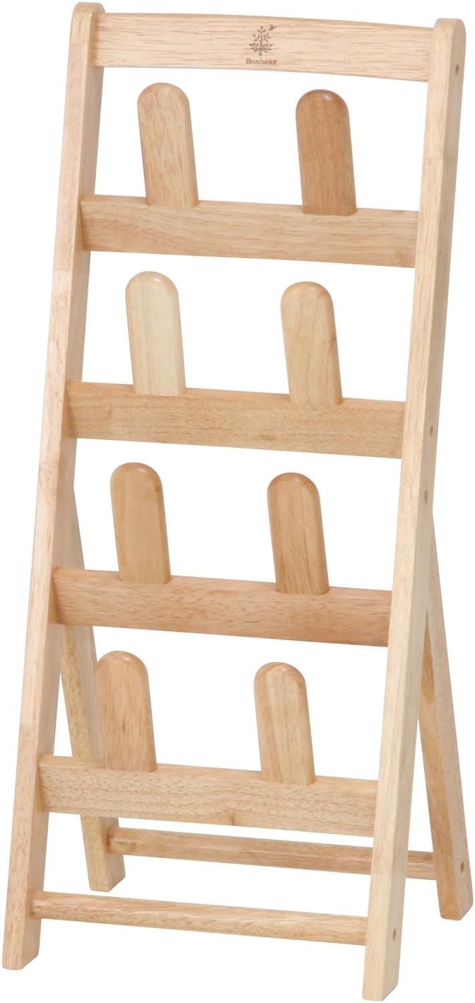 Fuji Boeki 10470 Bonheur Slipper Rack, Slipper Storage, For 4 Pairs, Width 10.8 x Depth 9.1 x Height 25.4 inches (27.5 x 23 x 64.5 cm),