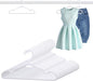 60 Pack White Baby Hangers 12.91 Inch - Kids Non-Slip Clothes Hangers for Infant & Child, Durable Plastic Children's Hangers for Closet, Pants, Coats, Skirts