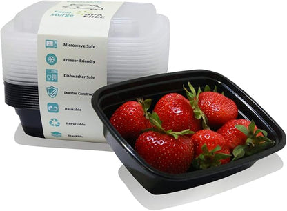 Small Meal Prep Containers Single Lids, 12 OZ 12-pack, Food Storage Bento BPA Free | Stackable | Reusable Lunch Boxes, Microwave/Dishwasher, Freezer Safe,Portion Control