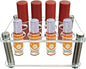 Acrylic 12 Slots Roller Perfume Organizer, Scentbird Perfume Holder, Beauty Scent Holder, Vertically Rack, Oils Makeup Lipgloss Display Case for Bedroom Bottle Comestic Storage 4.6 x 4 x 1.8 in