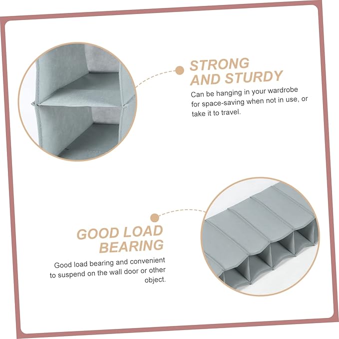 Ciieeo Foldable Shoe Storage Rack Portable Organizer for Closet Non-Woven Hanging Bag for Indoor/Outdoor Use Convenient for Home and Dormitory