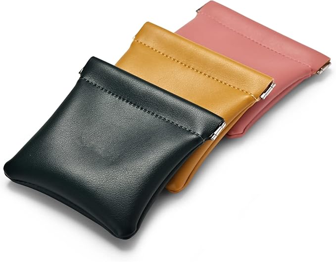 PU Leather Jewelry Travel Bag Leather Jewelry Pouch Christmas,Wedding Party Favor Gift Bag (S, Pink)
