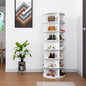 Shoe Organizer 7-Tier Spinning Shoe Rack - 360° Rotating Storage Organizer for 20-30 Pairs, Space Saving Narrow Design for Entryway/Closet Closet Handbag Display Rotate
