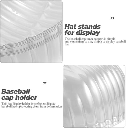 MAGICLULU Baseball Cap Display Stand 10 Pack 7.48 Inch Hat Shaper Insert Inner Support for Baseball Hats Storage and Deformation Prevention