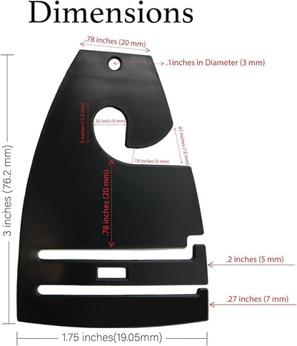 Black Neck Tie Hangers for Retail, Economic Plastic Tie Hooks, 300 Pack