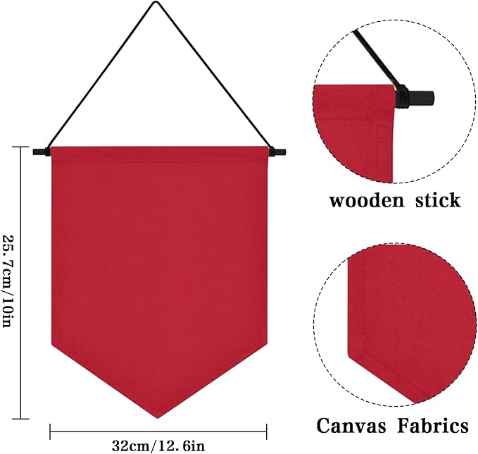 Wall Hanging Brooch Organizer Storage Board Colorful Enamel Pin Badge Canvas Display Banner Earrings Case Collection Holder 12.6x10in(Not Include Any Accessories) (Red)