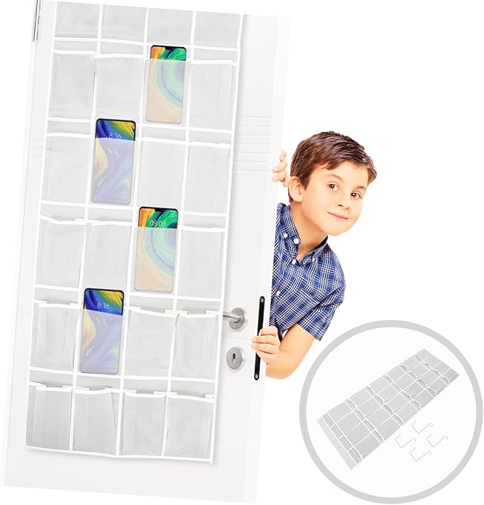 24-Cell Over-Door Hanging Storage Bag for Shoes Keys and Small Items Wall-Mounted Organizer Pouch Sturdy Fabric for Home Decoration and Organization