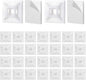 500Pcs Adhesive Zip Tie Mount, 3/4in Cable Tie Mount, Plastic Zip Tie Mounting Squares, Sturdy Zip Tie Sticky Mounting Pads for Desk Cable Organizer (White, 3/4"-500pcs)