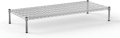 24" Deep x 54" Wide x 8" Height Wire Shelving Kit | 1-Tier | NSF Commercial Storage Rack Unit