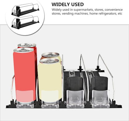 UPKOCH 2pcs Plastic Drink Replenishment Pusher for Fridge Automatic Beverage Dispenser Organizer for Easy Access for Kitchen and Party Use