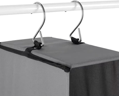 10 Pair Hanging Shoe Organizer Holder for Closet Gray 61.50" in Height