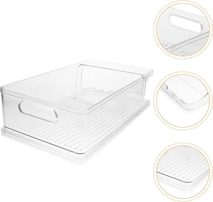 Amosfun Stackable Refrigerator Can Holder Rolling Beverage Organizer Bin for Fridge Efficient Drink Dispenser for Soda Beer More for Everyday Use