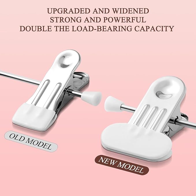 Clothes Pants Hangers with Wide Clips 10 Pack,Non-Slip Adjustable Skirt Hanger for Women,Space-Saving Heavy Duty Men Hangers for Pants,Trousers,Jeans,Shorts 12Inch White
