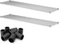 2 Pack Chrome Additional Wire Shelf for 18" x 72" Shelving Units, Replacement Shelves for Wire Rack