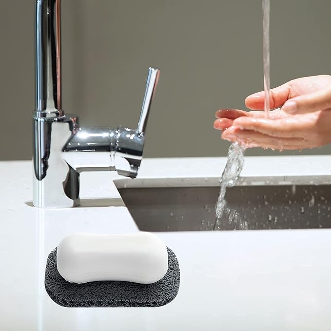 8Pcs Soap Saver Pad, Soap Savers for Bar Soap Bathroom Soap Dishes Self Draining Pads for Soap Lift Dish, Soap Holders for Bathroom (8 Colors)