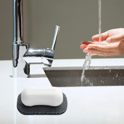 8Pcs Soap Saver Pad, Soap Savers for Bar Soap Bathroom Soap Dishes Self Draining Pads for Soap Lift Dish, Soap Holders for Bathroom (8 Colors)
