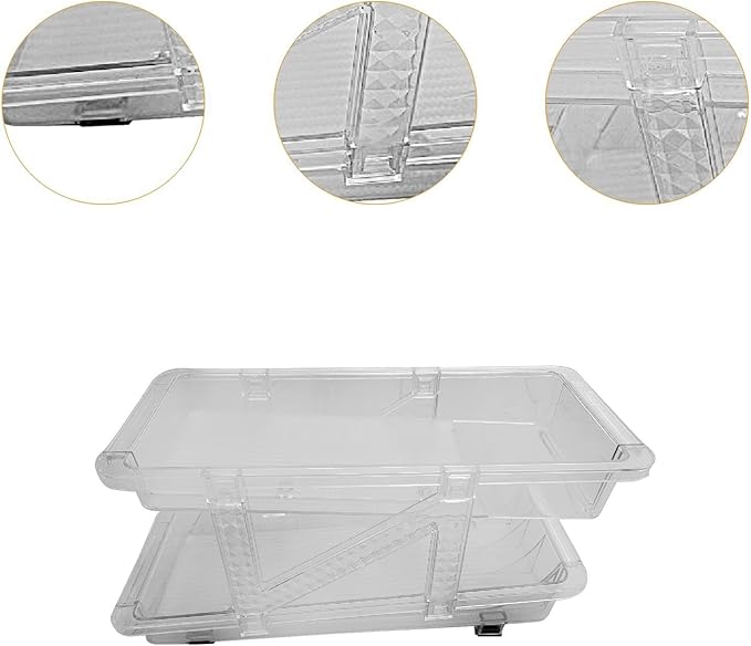 Qianly Beverage Holder Coke Can Storage Rack Transparent Organizer Expandable Beer Can Can Storage Holder for Shelf Kitchen