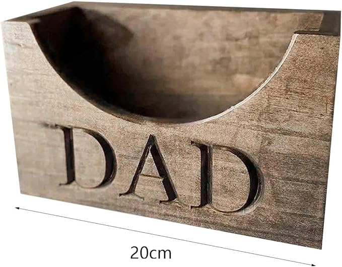 Qianly Wooden Dad Hat Holder Box Hat Display Stand from Wife Baseball Hat Storage Rack Cap Organizer for Boyfriend