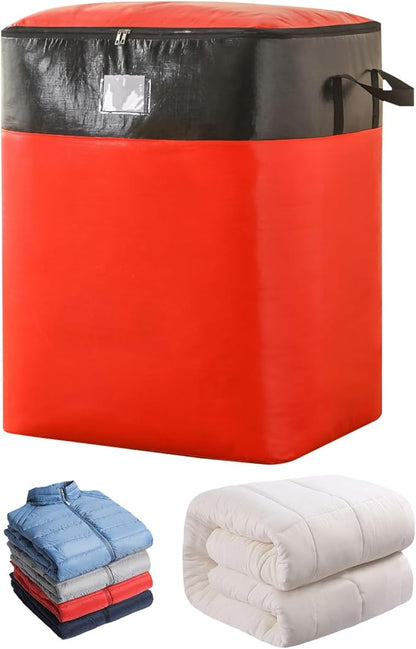Upgrade Moving Bags Heavy Duty Extra Large,Heavy-Duty Storage Bags – Alternative to Moving Boxes, Plastic Storage Bins, Mattress Bags for Moving & College Essentials (red, 180L)