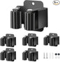5 PCS Broom Holder Wall Mount, Upgraded Heavy Duty Mop and Broom Holder Wall Mount, Stainless Steel Broom Hanger Mop Holder Rack for Kitchen Laundry Garden Tool Organizer