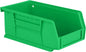 Hudson Exchange 7-1/2" x 4" x 3" Plastic Stackable Storage Bin and Hanging Container (Green, 1 Pack)