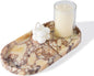 Koville Natural Marble Tray for Decor, Marble Vanity Tray for Perfume, Cosmetics, Jewelry, Stone Decorative Trays for Dresser Organizer, Storage Trays for Home Bathroom Countertop(Calacatta Viola)