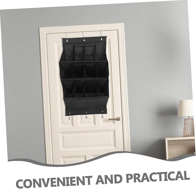 IMIKEYA Hanging Shoe Organizer with Space Saving Wall Rack for Sneakers and Accessories Easy Installation Over Door Storage for Closets and