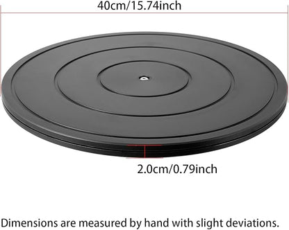 ZZRANYE 16 Inch Heavy Duty Rotating Swivel Stand - 360 Degree Rotating Lazy Susan Base with Steel Ball Bearings for Model Base/Plants/Crafts Stand/Monitors/TV/Potted Plants
