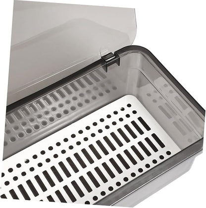 2pcs Multi-function Chopsticks Storage Box with Draining Plate Utensil Holder for Home -saving Cutlery Organizer for Spoons Forks Chopsticks