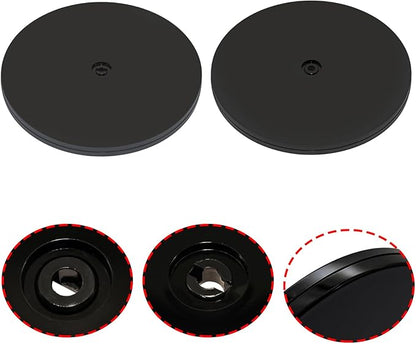 1 Pcs Black 8 inch Acrylic Lazy Susan Rotating Turntable Organizer Bearings - Round Swivel Plate for Spice Rack, Table, Cake, Kitchen Pantry