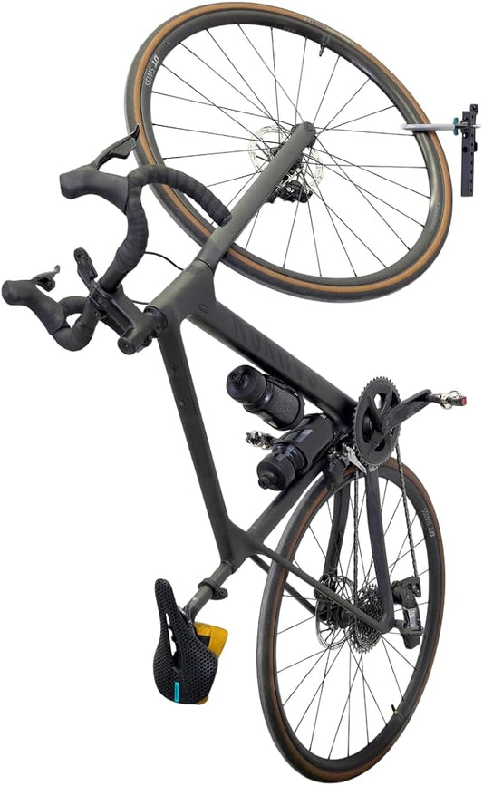 StoreYourBoard WheelRest Bike Hook, No-Lift Garage Bike Wall Mount 75lbs Max Load, Fits All Bikes, Vertical Bicycle Storage Rack, Adjustable Bike Hanger for MTB, Road, eBike, 1 Pack