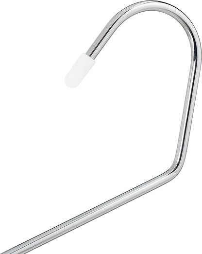 Set of 5 Relaxdays Multi Pants Hangers, Metal Skirt Holder, 3 Trouser Rails, Open, Non-Slip, Assorted Colours