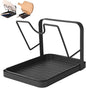 Pot Lid Holder, Carbon Steel Lid Holder Hand Free Slow Cooker Organizer for Bracket Keeping Countertops Kitchen Clean