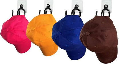 Baseball cap Rack, Mini Hat Rack Wall Mount Hat Holder Hat Storage Rack to Display Your Hat on The Wall - No drilling, No installation tool required , Stick-On, Strong Self-adhesive（hold up to 15 Lb.）