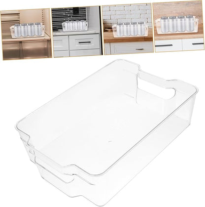 COLLBATH Refrigerator Organizer Bin for Cans Space-saving Clear Beverage Dispenser Holder Efficient Drawer Design for Easy Access to Soda Juices and Drinks Construction