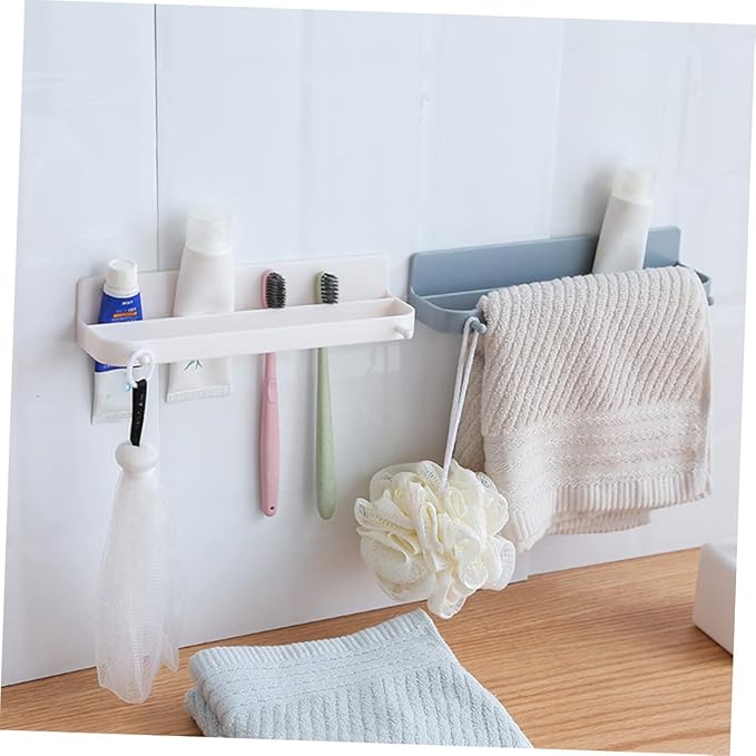Wall-mounted Shoe Rack Sticky Hanging Strips for Shoes Slippers Sandals Garage Door Wall Storage Organizer over The Door Hangers Plastic Random Color