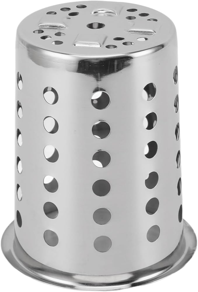 TOPINCN Stainless Steel Utensil Holder, Multifunctional Design Large Capacity Organizer for Knives, Forks, and Chopsticks, Convenient and Practical (With Holes)