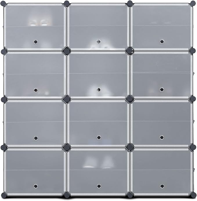 Portable Shoe Rack Organizer, 3x8 Tier Storage Shoe Cabinet for 48 Pair, Shoe Organizer for Heels, Boots, Slippers