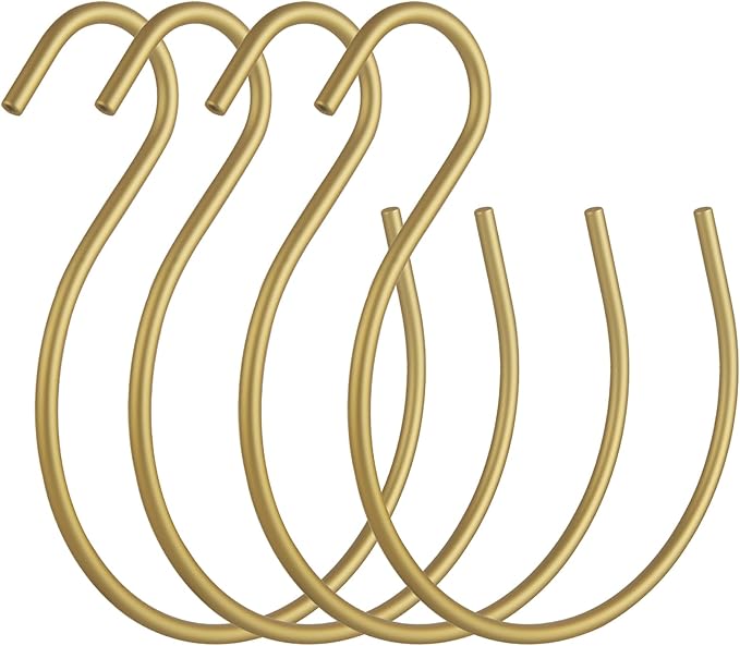 4Pcs Gold Hat Hanger,Scarf Ring Hangers,Multi-Purpose Circle Storage Hook,for Baseball Caps,Belt,Ties,Belts,Scarves,Shawls