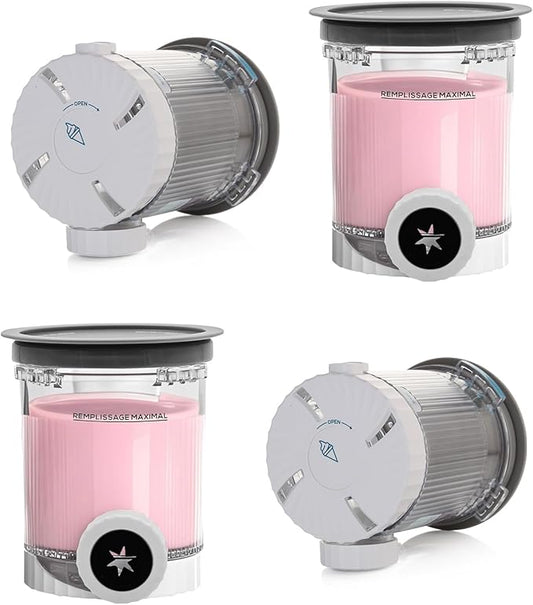 4 Pack creami swirl pints and Lids,NC700 Makers Containers Cups creami accessories ，Compatible with Swirl Ice Cream & Soft Serve Makers