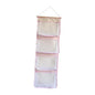 Fenteer Over Door Organizer,Hanging Storage Organizer,Stuffed Animal Storage, Accessory Holder for Shoes Girl Nursery Boy, Pink
