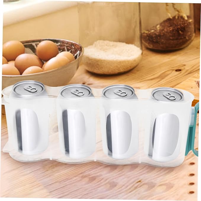 Beverage Can Storage Organizer Refrigerator Soda Container Drink Organizer for Fridge Can Holder Kitchen Pantry