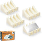 Self Draining Soap Dish Holder,Silicone Soap Dish,for Bathroom,Kitchen, Sponges，Can Extend Soap Life，Keep Soap Bars Dry and Easy Cleaning (Cream White,4-Pack)