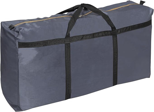 PATIKIL 35" Extra Large Moving Bag for Travel, 210D Oxford Waterproof Storage Bag with Double Zippers Duffle Bag for Storage Packing Home Traveling Camping, Gray (35"x9.8"x19")
